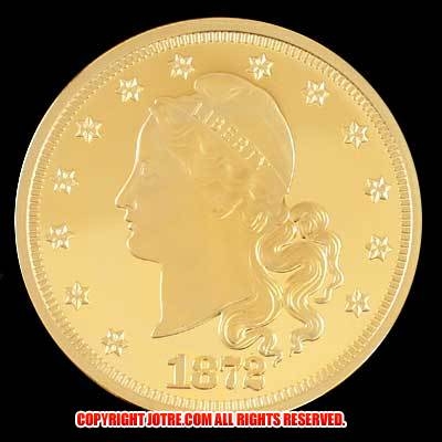 ▼ アマゾニアンゴールド20ドル金貨 1872年(レプリカコイン)