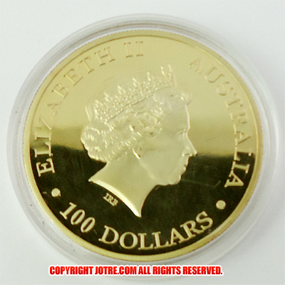 高い素材 2015年 オーストラリアカンガルー金貨100ドル(レプリカコイン その他