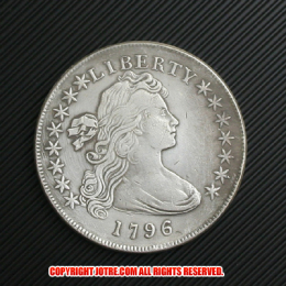 ドレイプト・バスト・スモール・イーグル・ハーフダイム・コイン銀貨1796年(レプリカコイン)