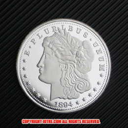 モルガン1ドル銀貨1894年プルーフ(レプリカコイン)