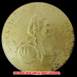 1780年 ロシア10ルーブル金貨(レプリカコイン)