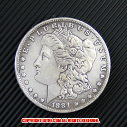 モルガン1ドル銀貨1881年(レプリカコイン)