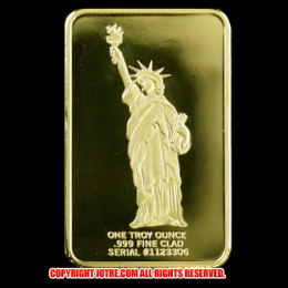 アメリカ”自由の女神”1オンスゴールドプレート