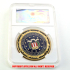 ケース入りジョーク金貨 アメリカ連邦捜査局 コイン(金メッキ)の画像1