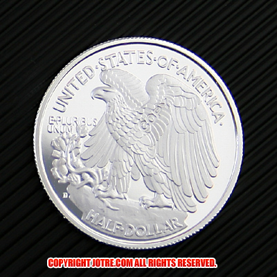 アメリカ合衆国　ウォーキング リバティ　ハーフダラー銀貨　１９４７