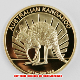 オーストラリア 2011年カンガルー100ドル金貨(レプリカコイン)