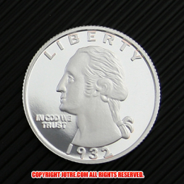 ワシントンクォーターダラー1932年銀貨1ドルプルーフ(レプリカコイン)