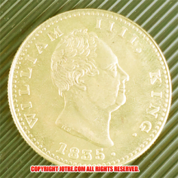 1835年 ウィリアム4世(William IV) モハール パターン金貨(レプリカコイン)