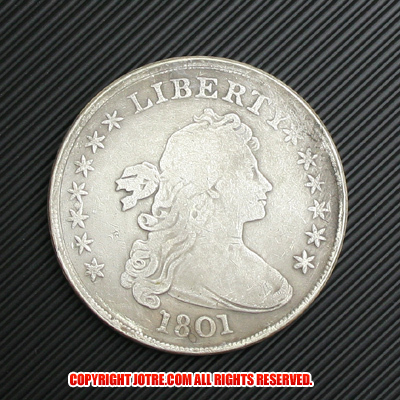 ドレイプト・バスト・ヘラルディック・イーグル銀貨1801年(レプリカコイン) | ジョークトレジャー