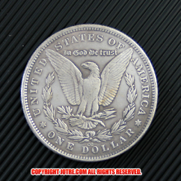 高い品質 モルガン1ドル銀貨1887年(レプリカコイン) | ジョークトレジャー コレクション