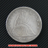 シーテッド・リバティ・ダラー1862年銀貨(レプリカコイン)の画像1